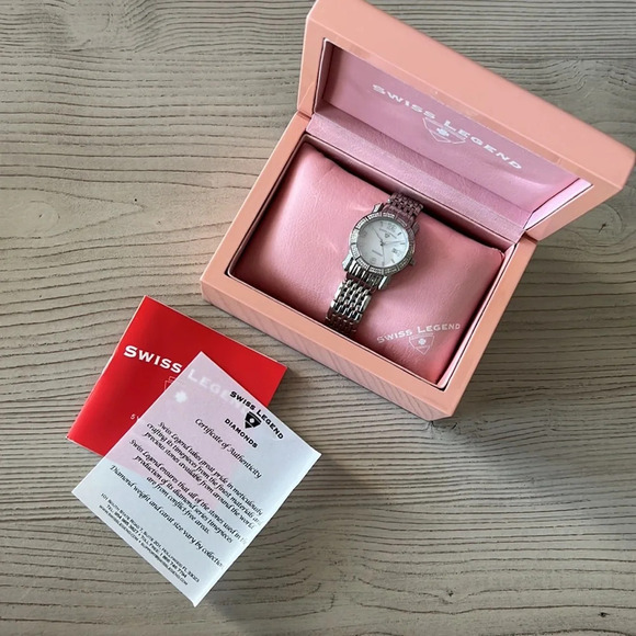 Swiss Legend Diamonds Swiss Movement Stainless Steel Sapphire Crystal Watch - Picture 3 of 10